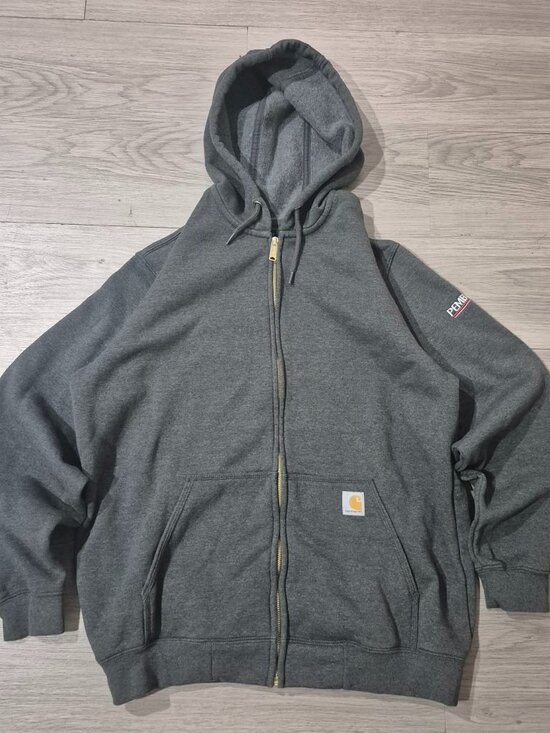 Carhartt Other - Carhartt Loose Fit Full Zip Hoodie Gray Men's Large